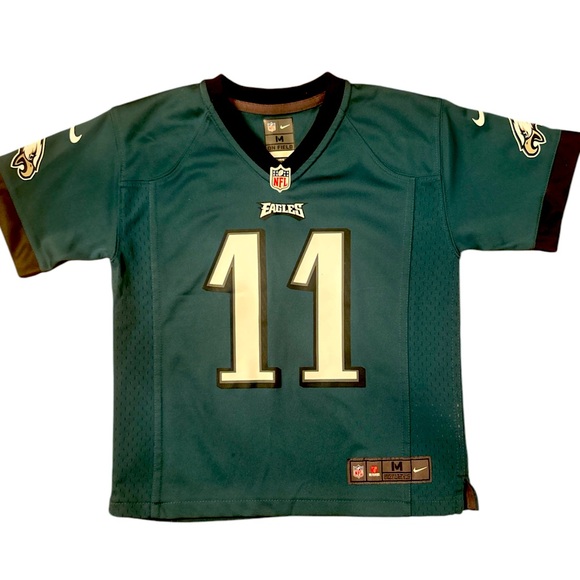 NIKE EAGLES boys 5/6 “11 Wentz” NFL licensed on field jersey - Picture 1 of 10